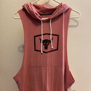 Project Rock Under Armour tank hoodie Large Men